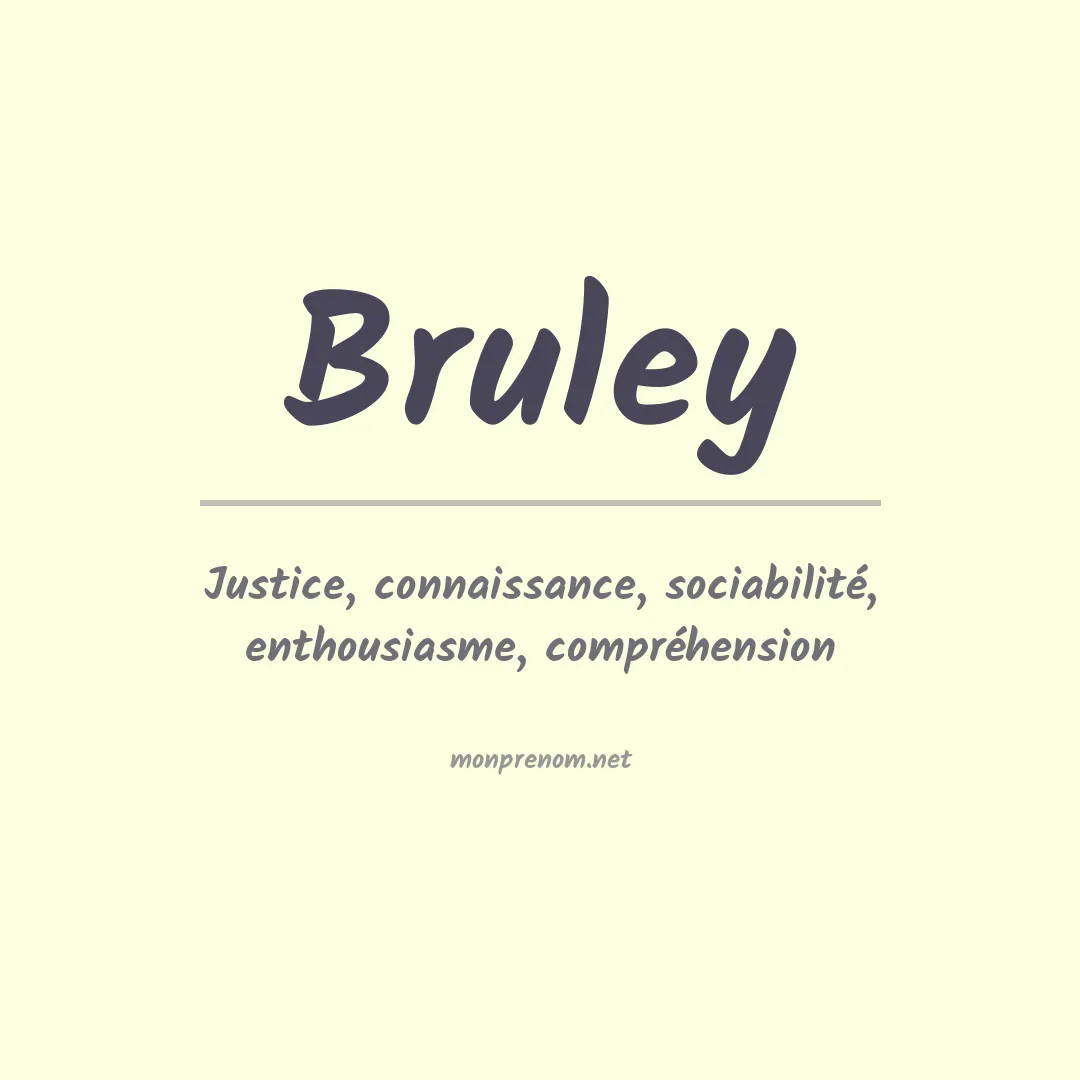 Prénom Bruley