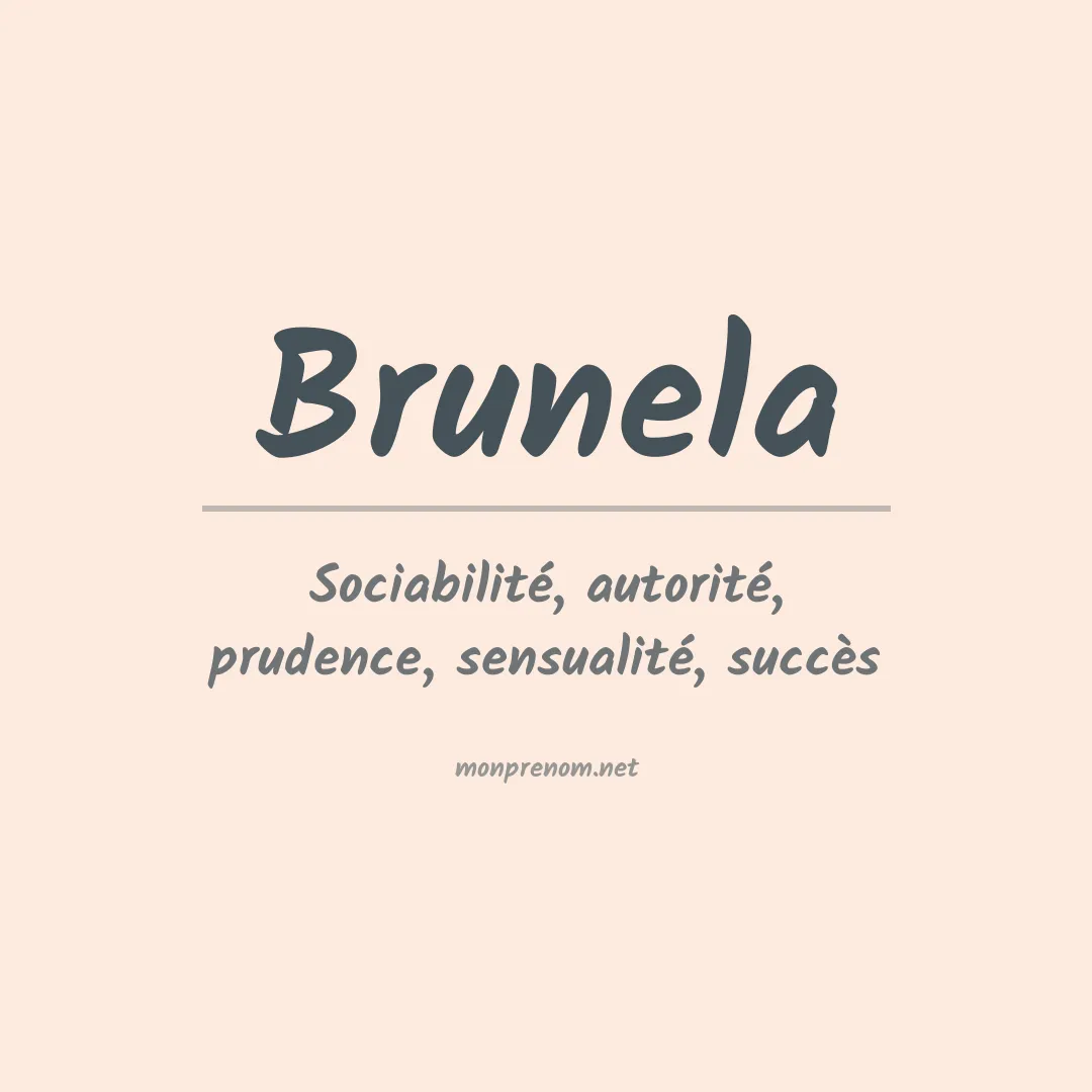 Signification du prénom Brunela