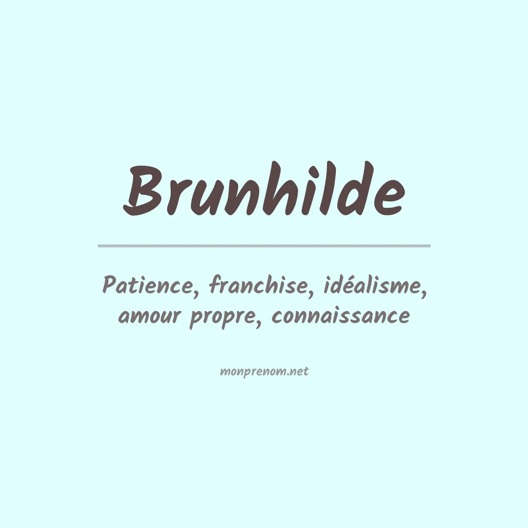 Prénom Brunhilde