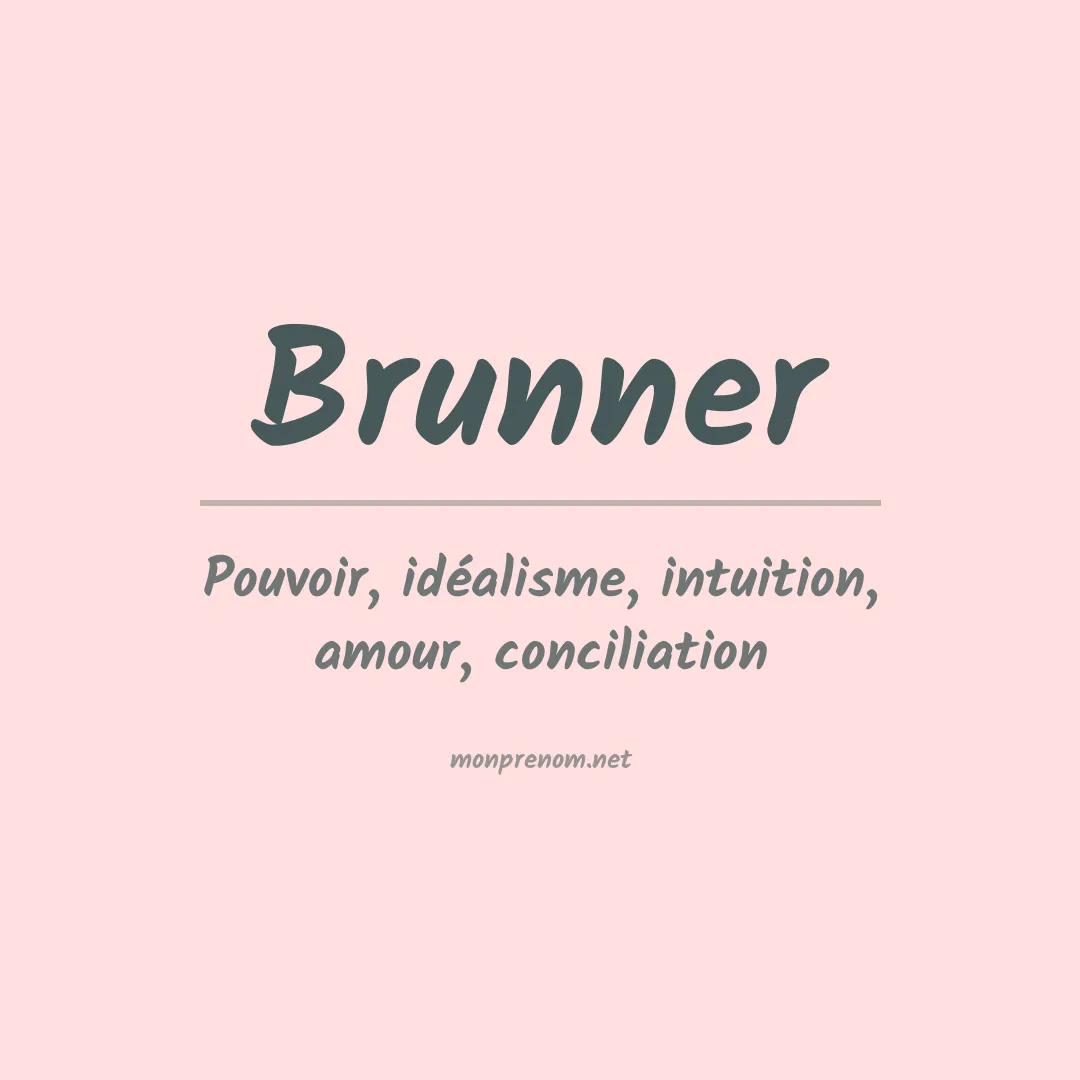 Prénom Brunner