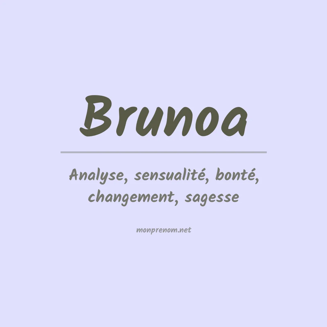 Signification du prénom Brunoa