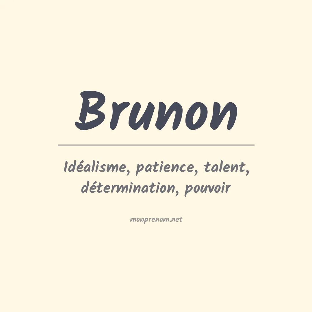 Signification du prénom Brunon