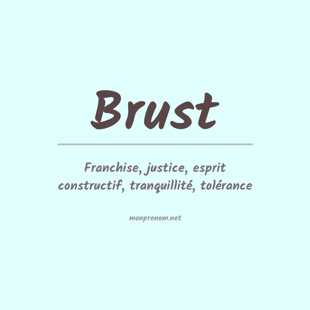 Prénom Brust