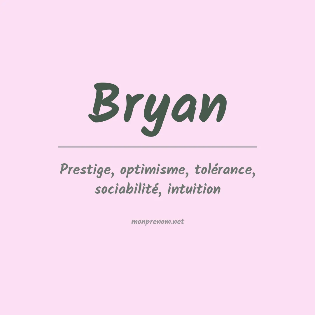 Prénom Bryan