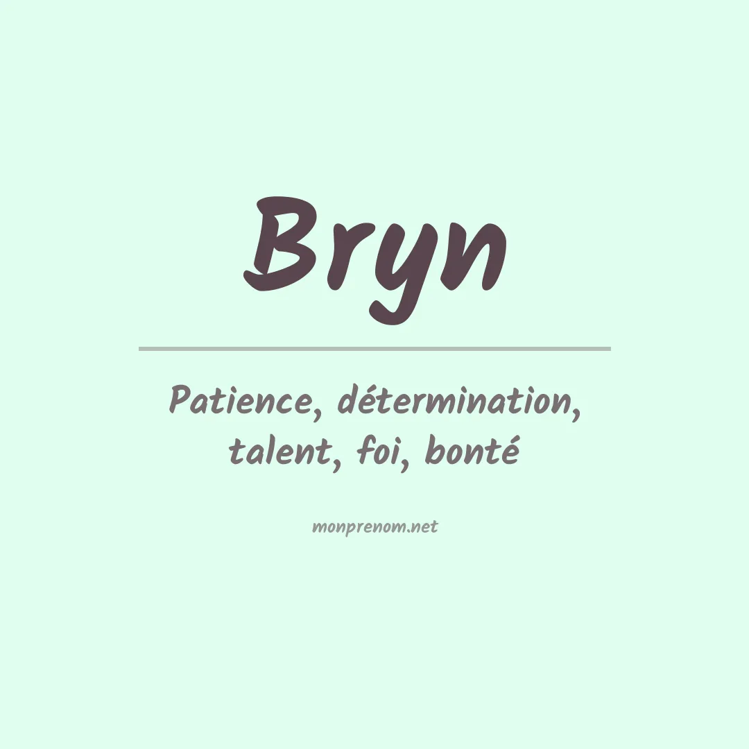 Prénom Bryn