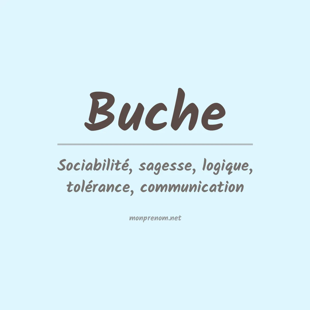 Prénom Buche