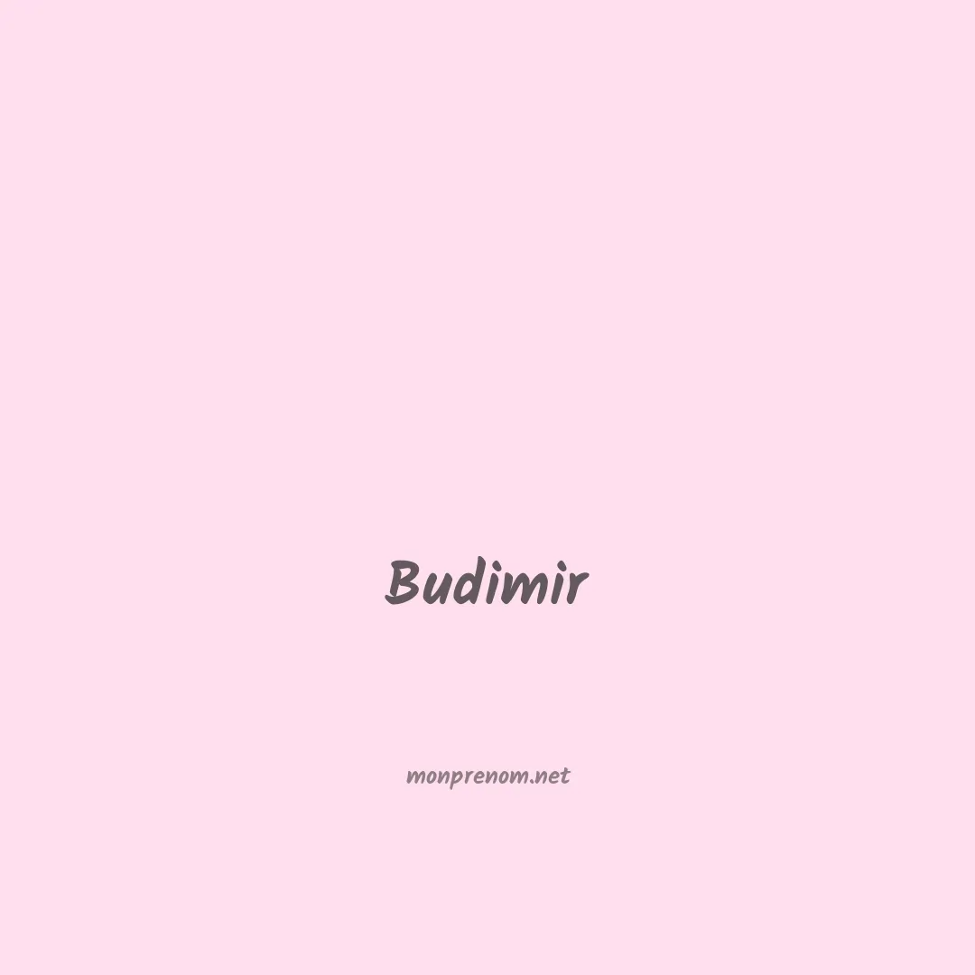 Budimir en chinois