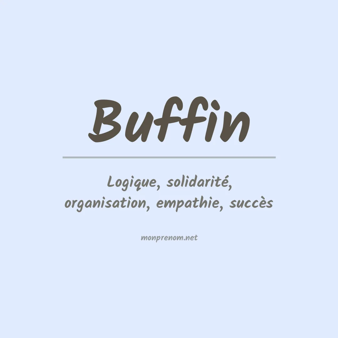 Prénom Buffin