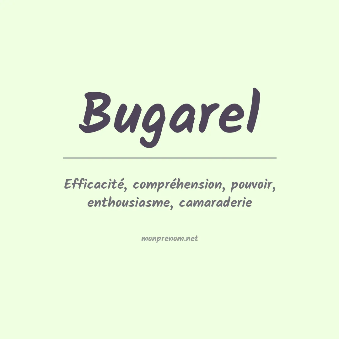 Prénom Bugarel