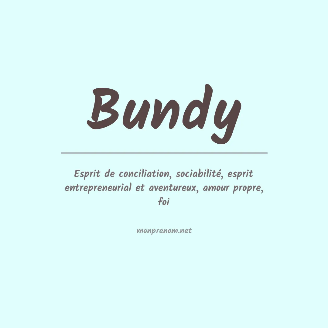 Prénom Bundy