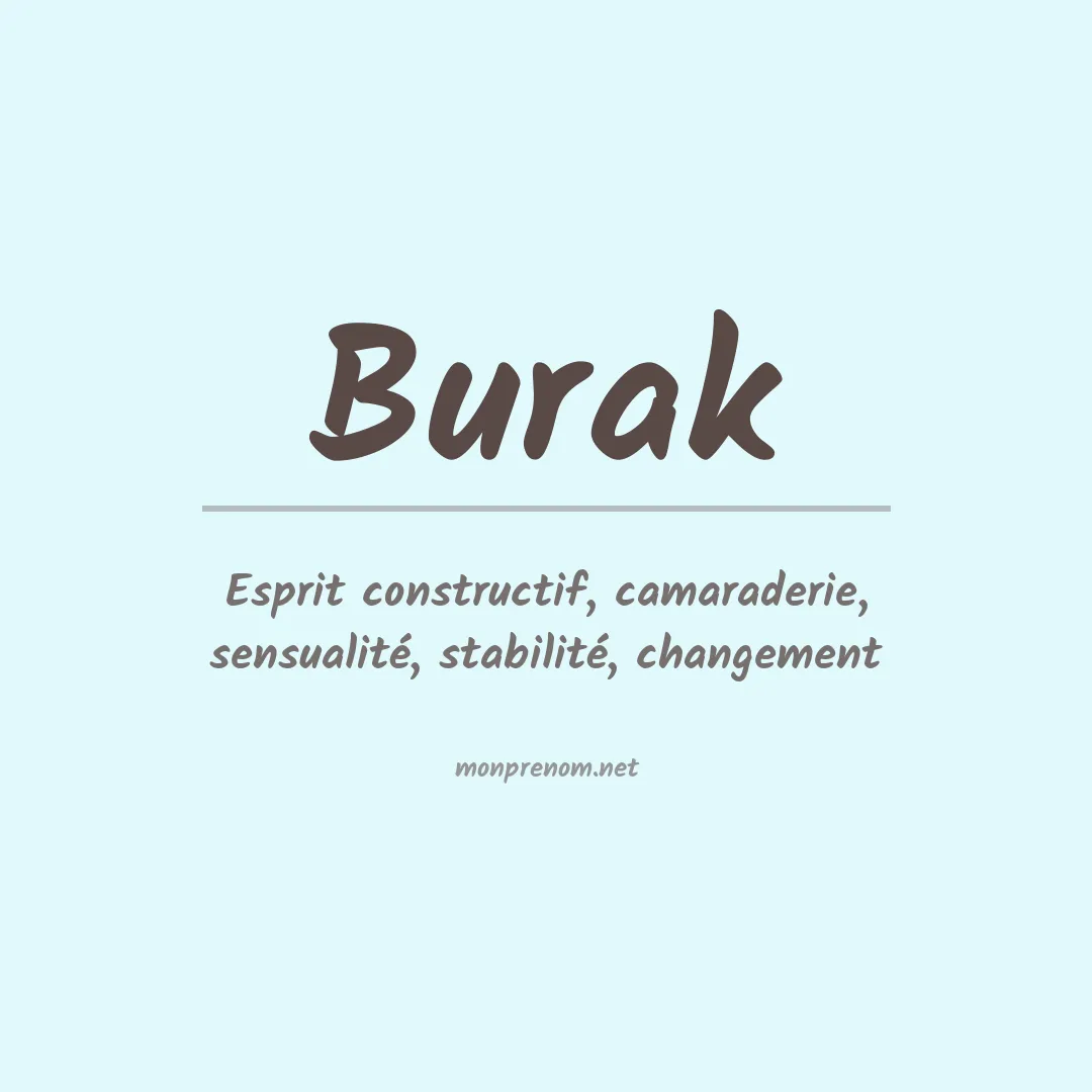 Prénom Burak
