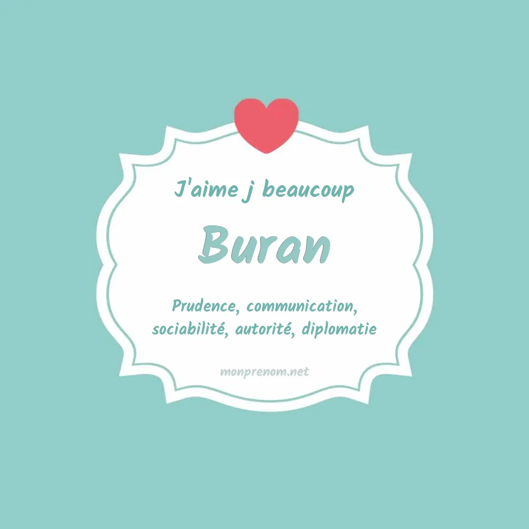 J'aime beaucoup Buran