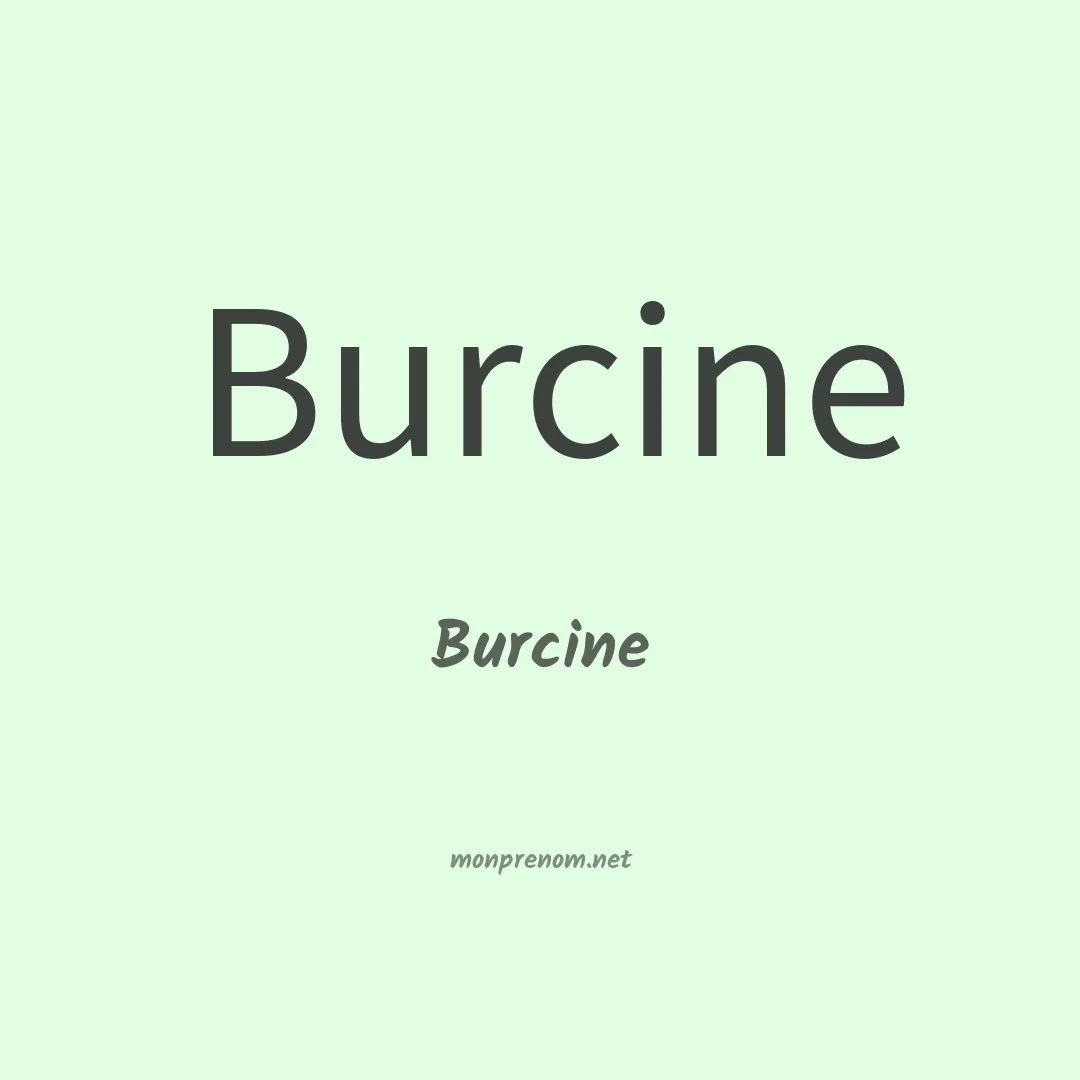 Burcine en chinois