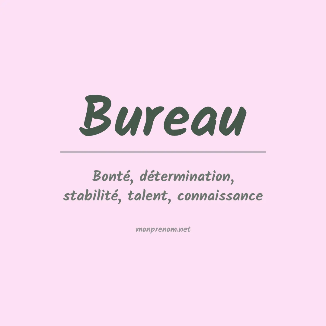 Prénom Bureau