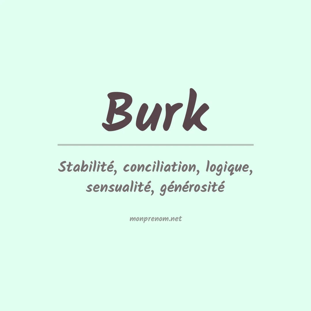 Prénom Burk