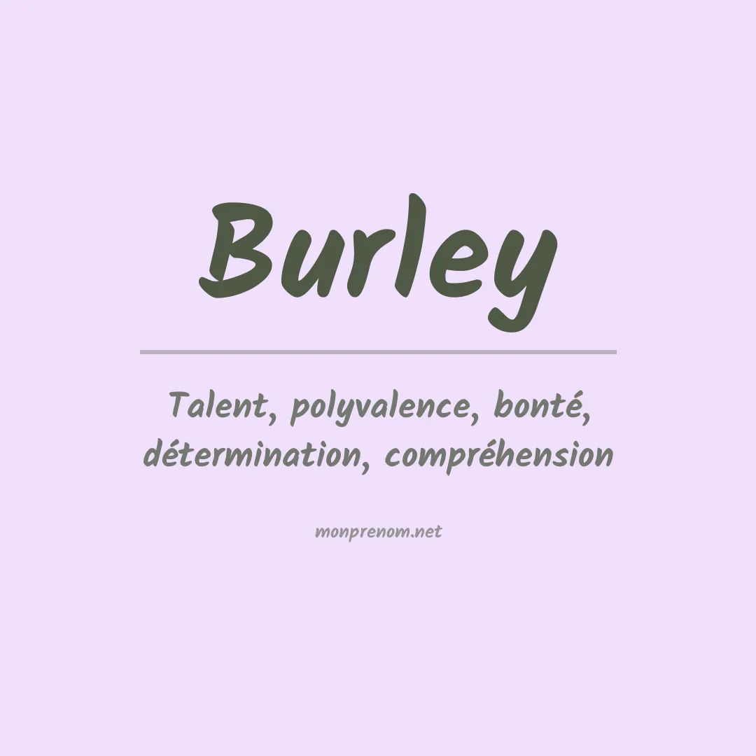 Prénom Burley