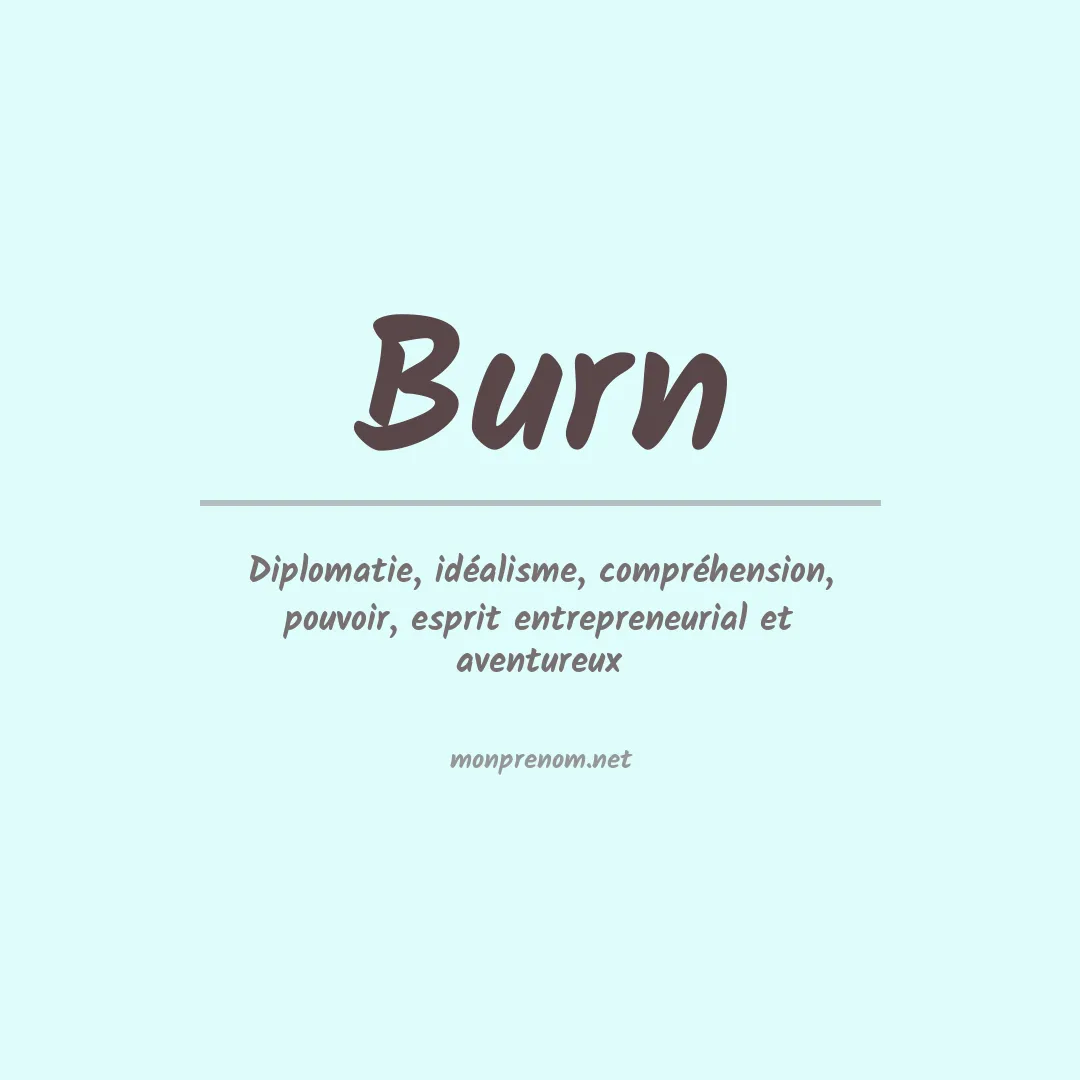 Prénom Burn