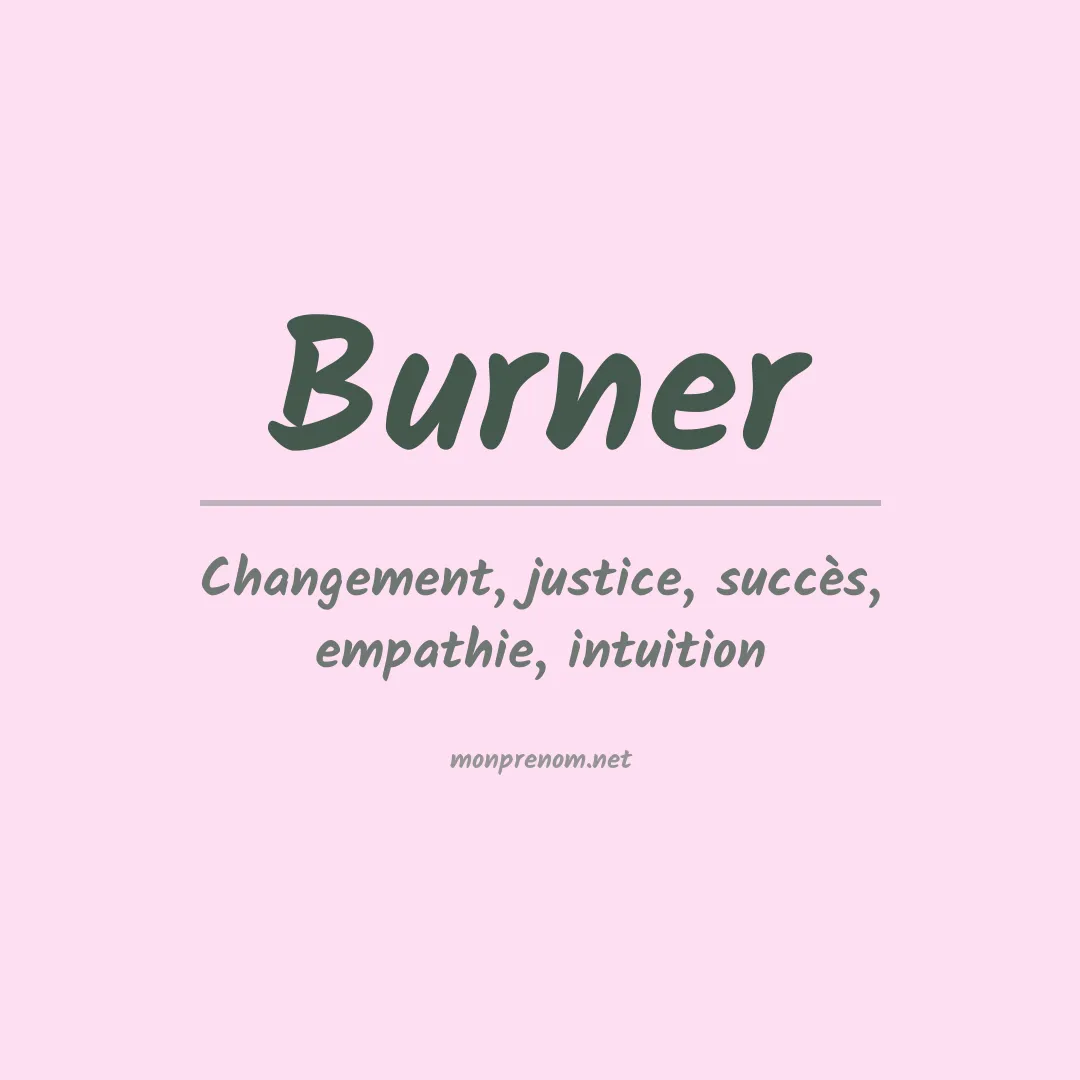 Prénom Burner