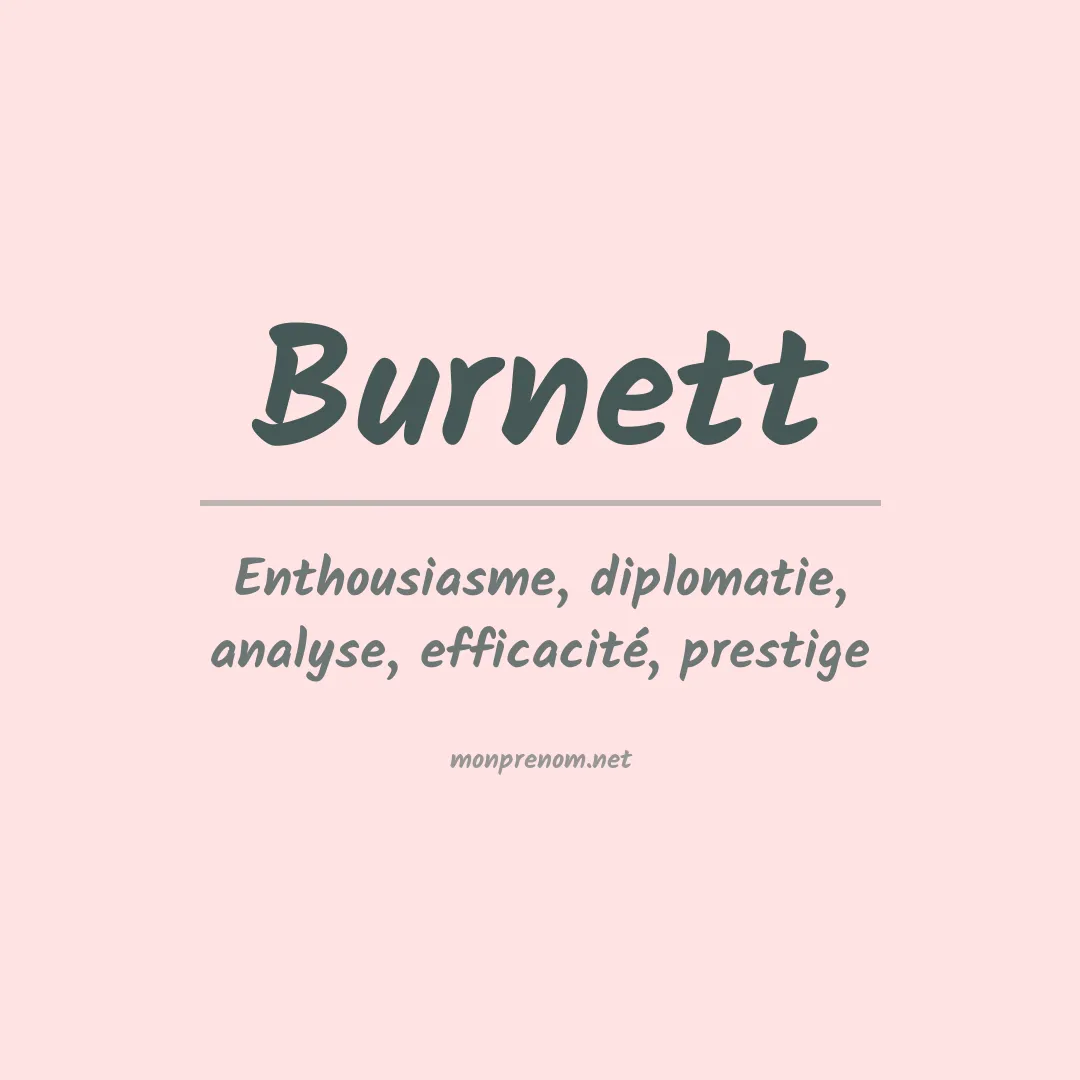 Prénom Burnett