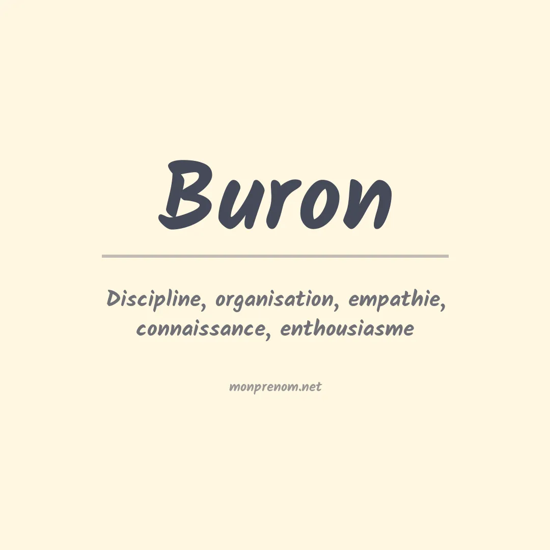 Prénom Buron