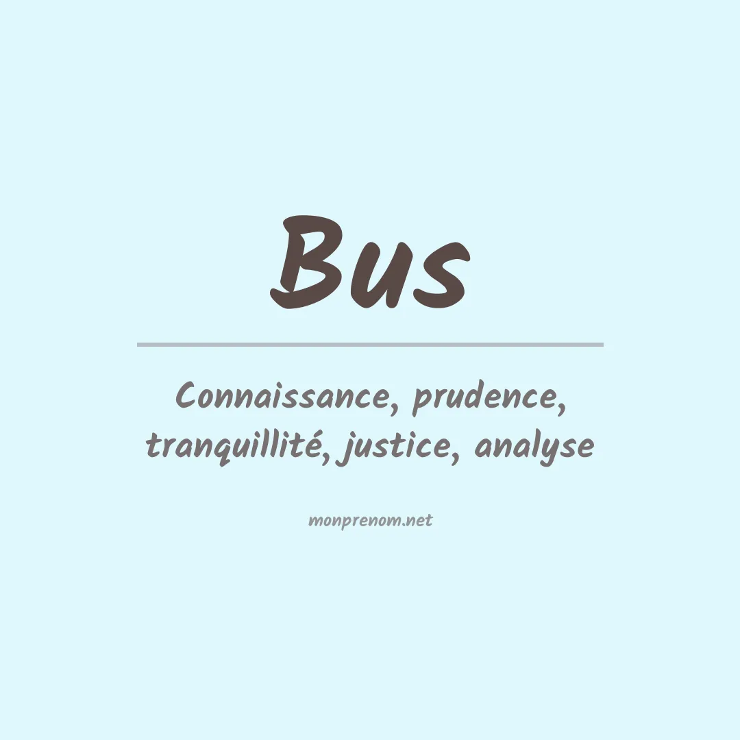 Prénom Bus