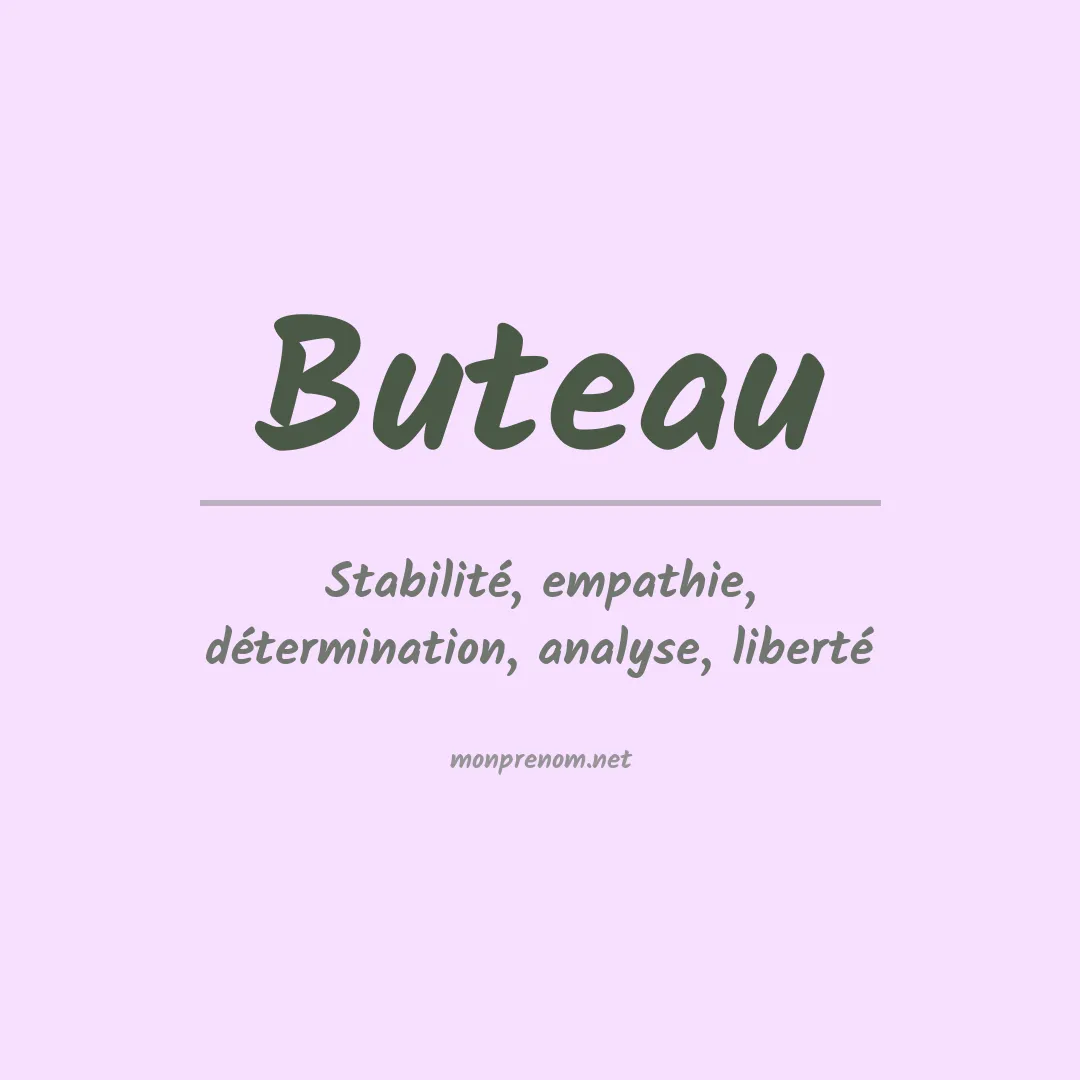 Prénom Buteau
