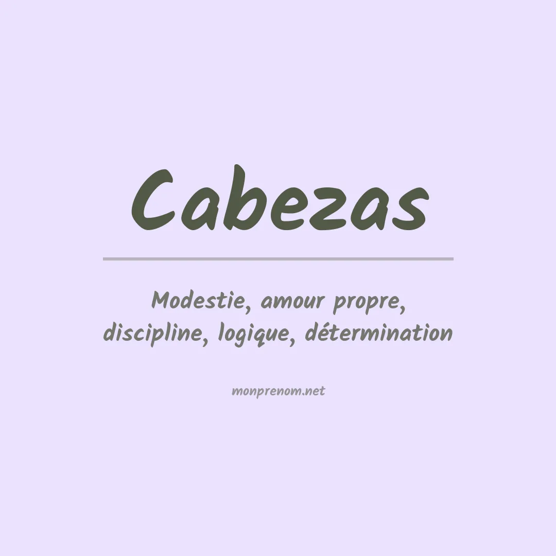 Prénom Cabezas