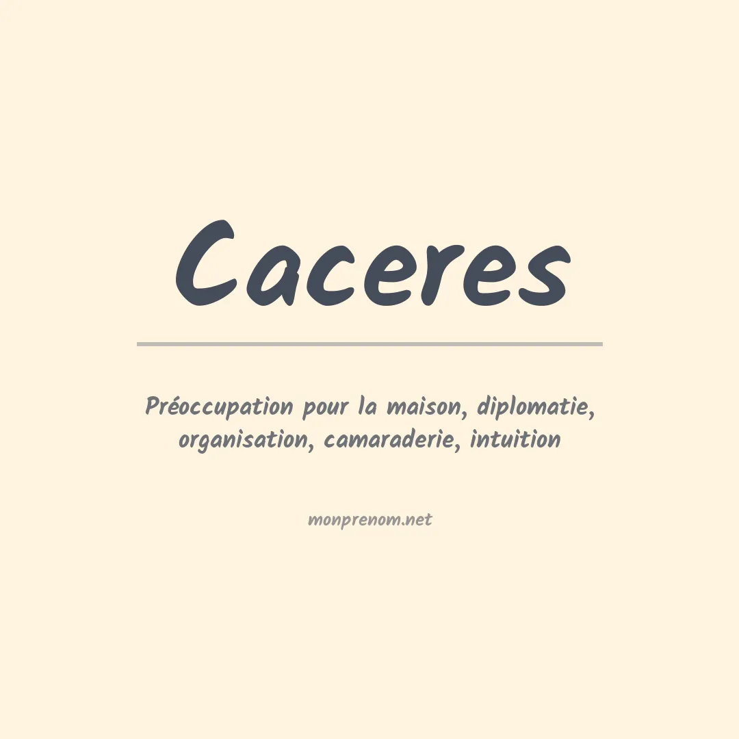 Prénom Caceres