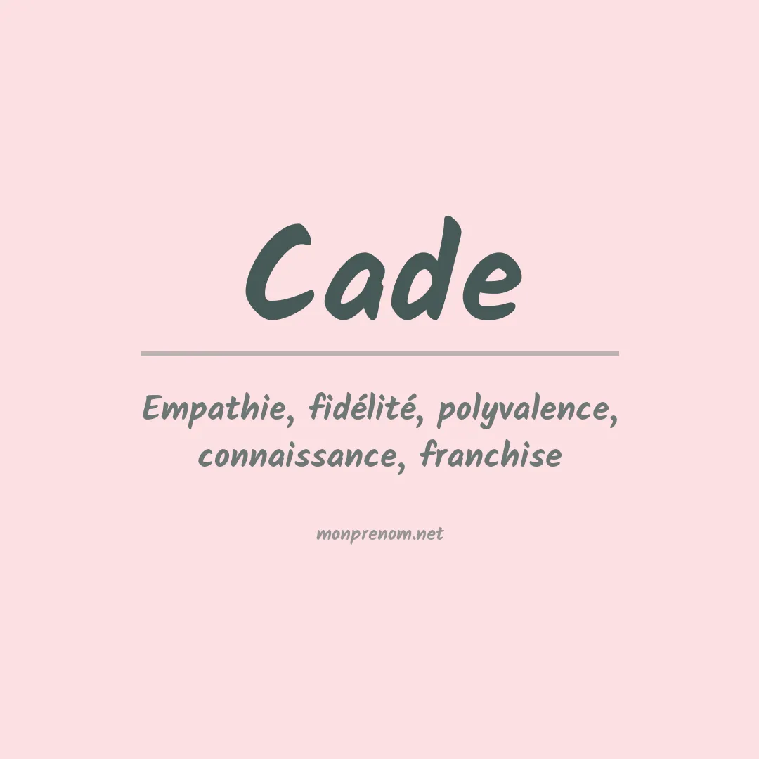 Prénom Cade