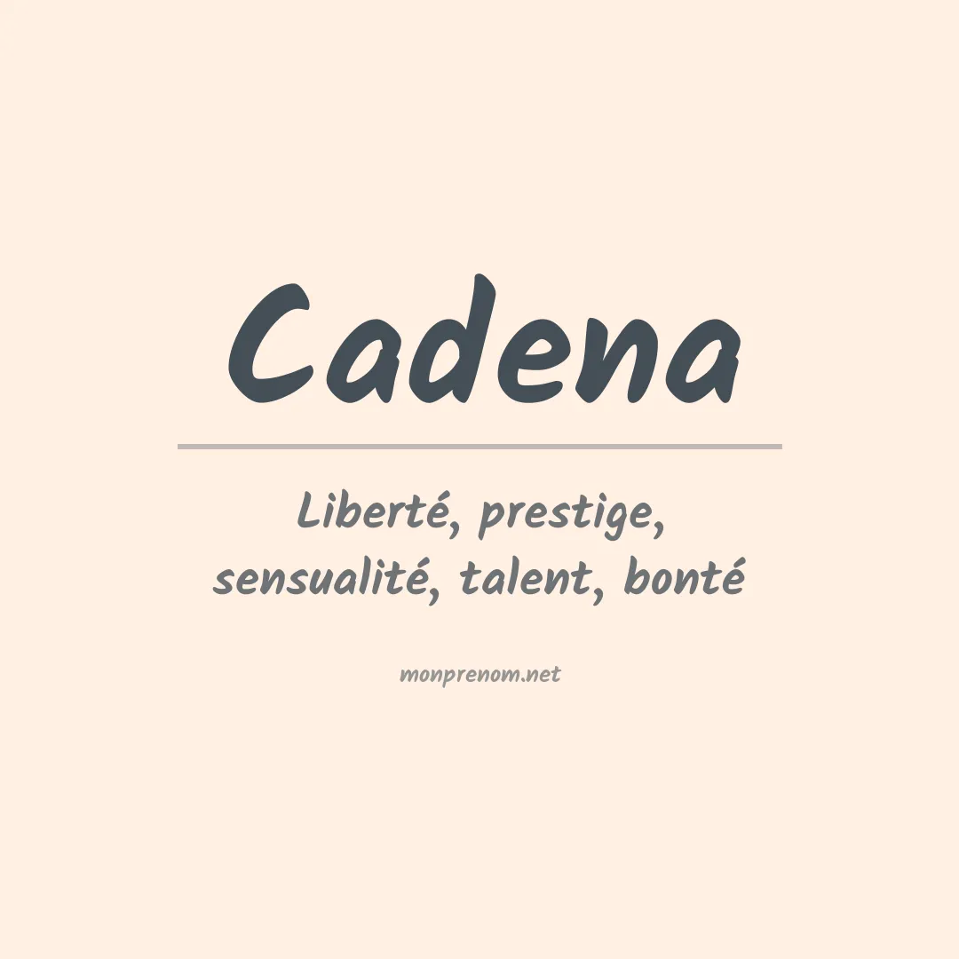 Prénom Cadena