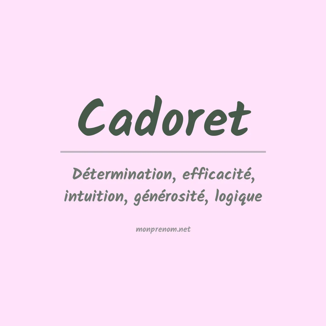 Prénom Cadoret