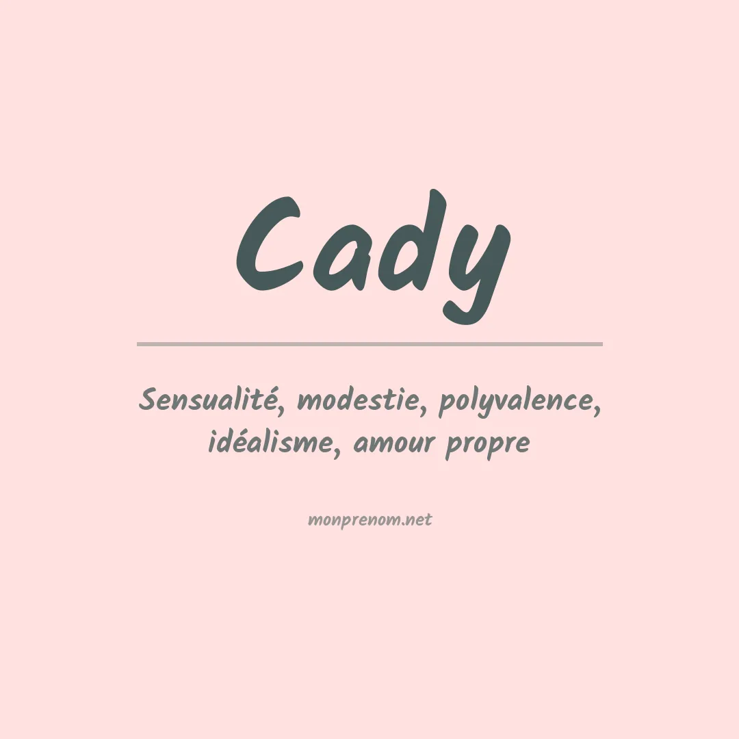 Prénom Cady