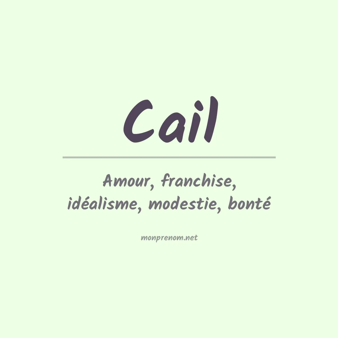 Prénom Cail