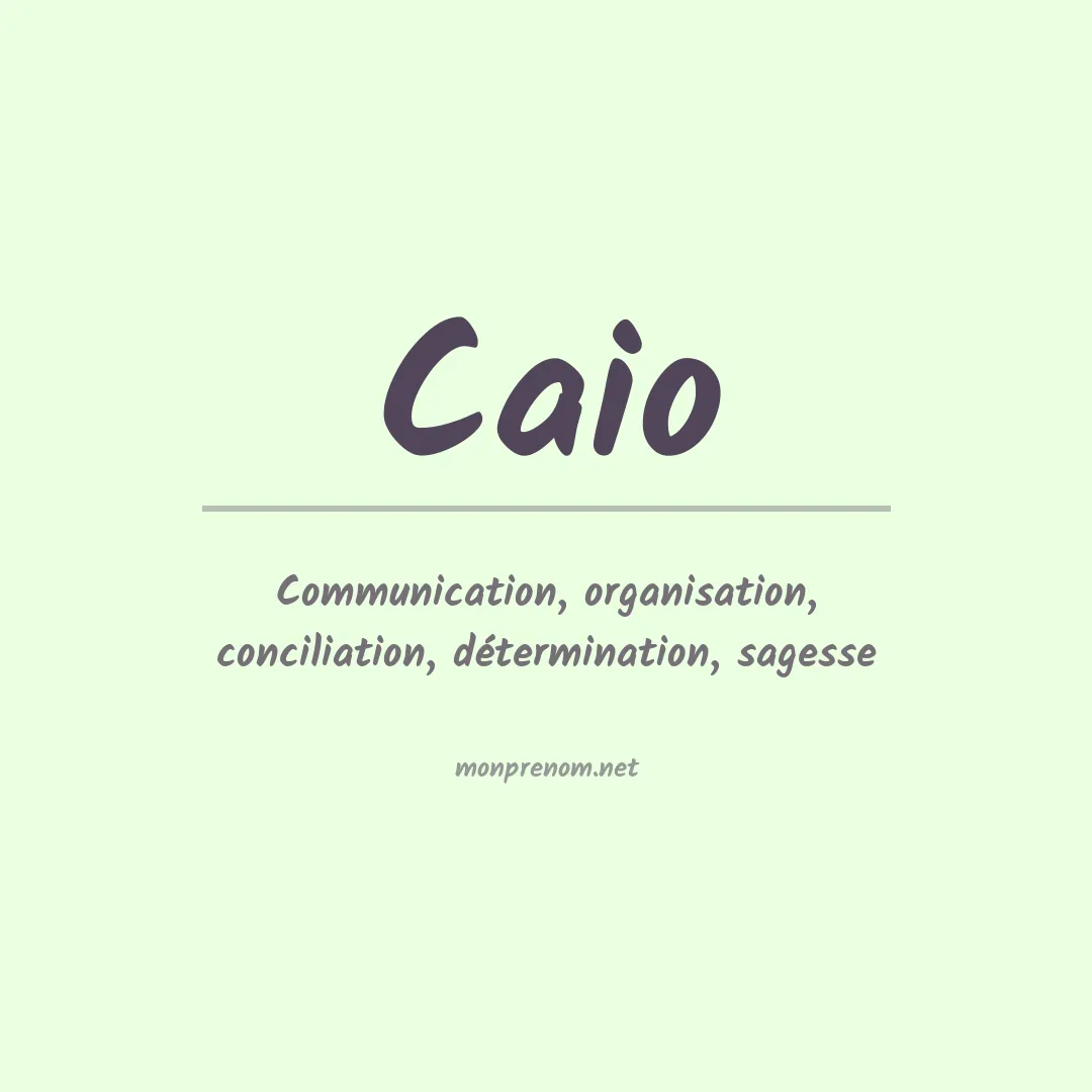 Prénom Caio