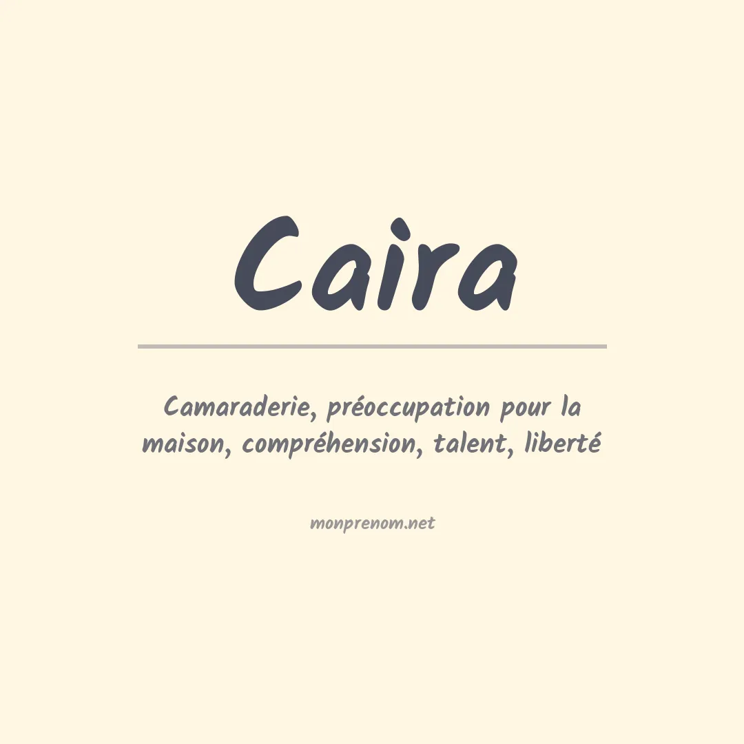 Prénom Caira