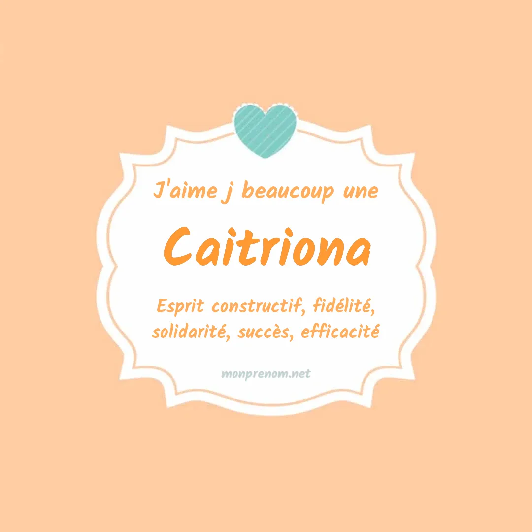 J'aime beaucoup Caitriona
