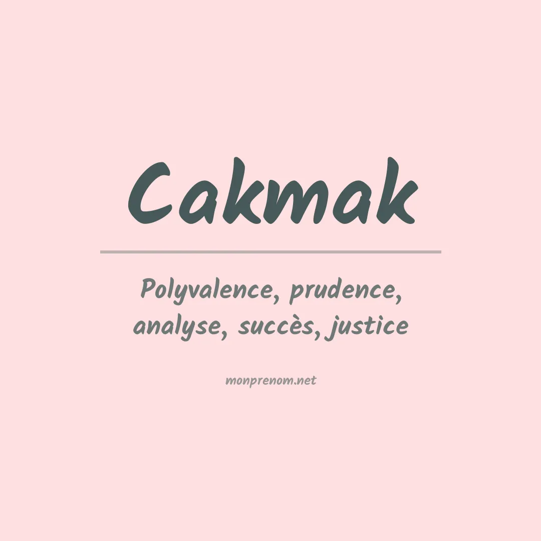 Prénom Cakmak