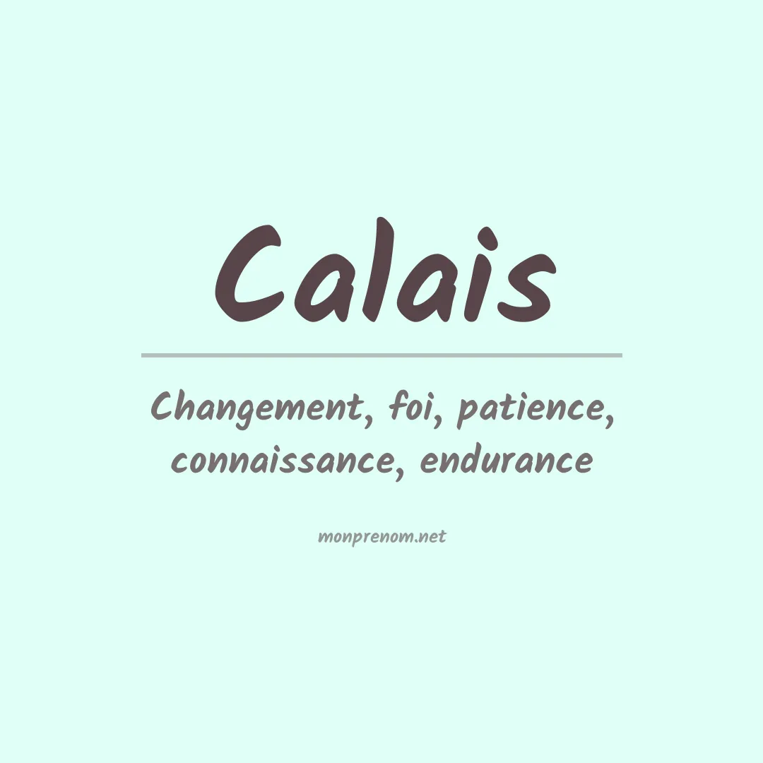 Prénom Calais