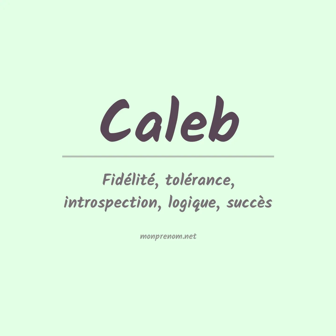 Prénom Caleb
