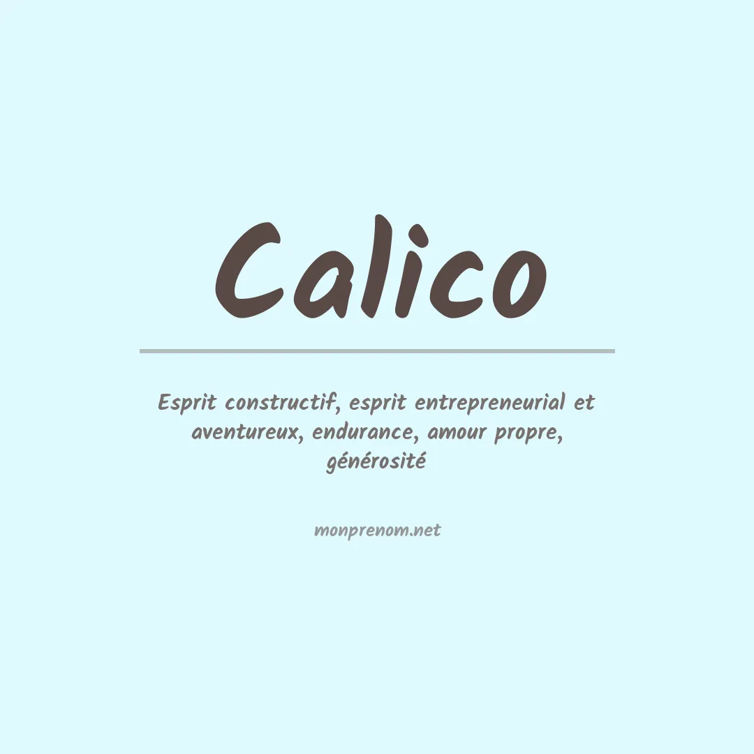 Prénom Calico