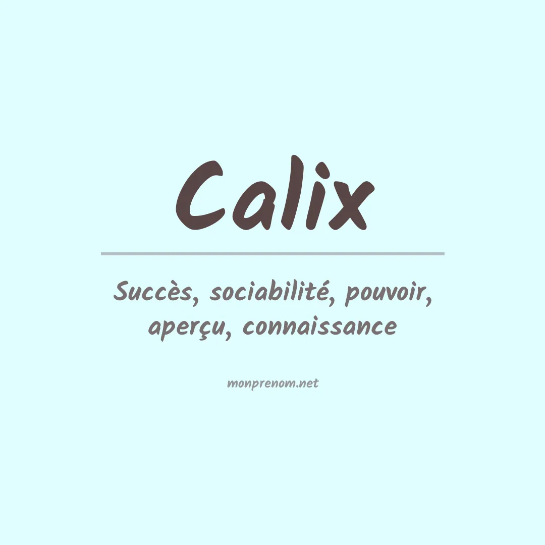 Prénom Calix