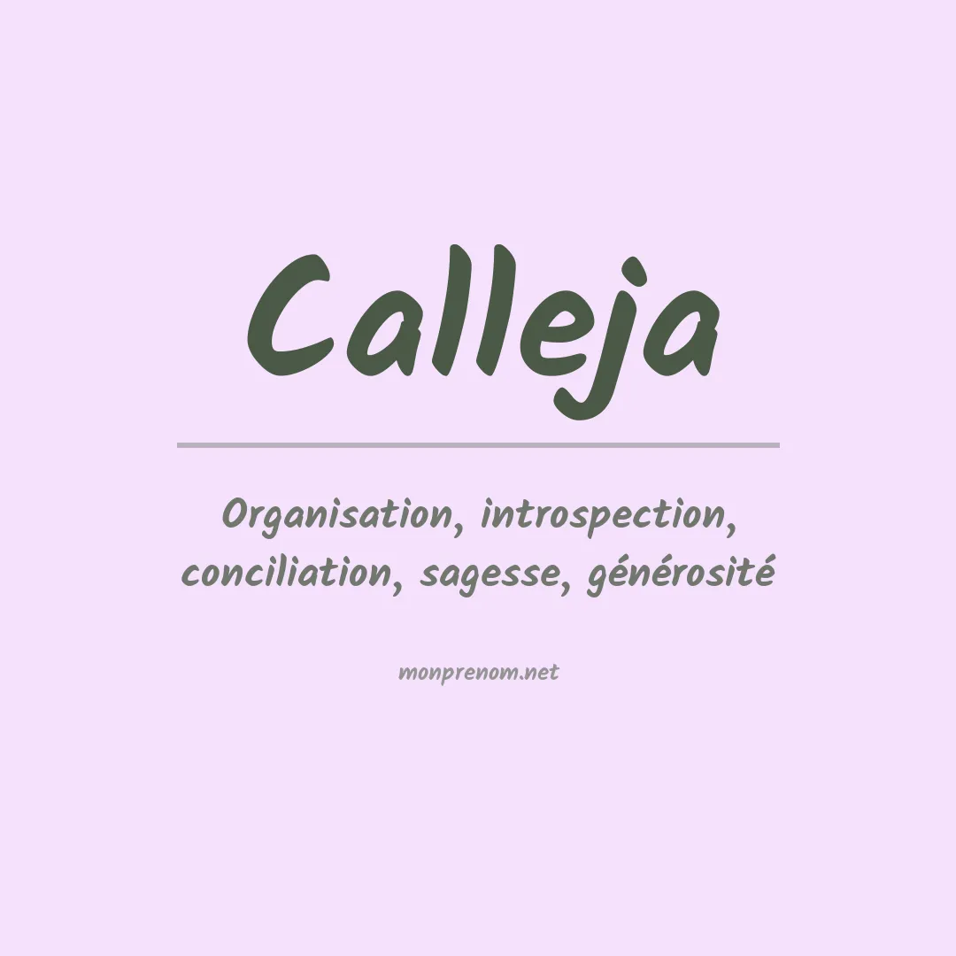 Prénom Calleja
