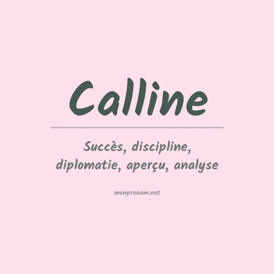 Prénom Calline
