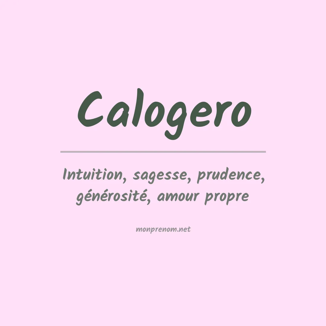 Prénom Calogero