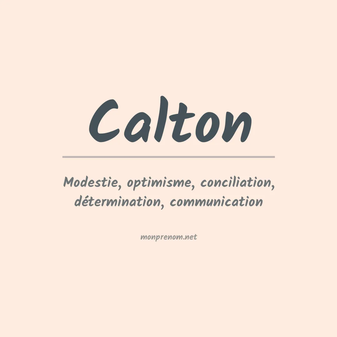 Prénom Calton