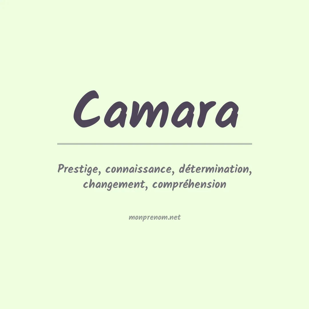 Prénom Camara