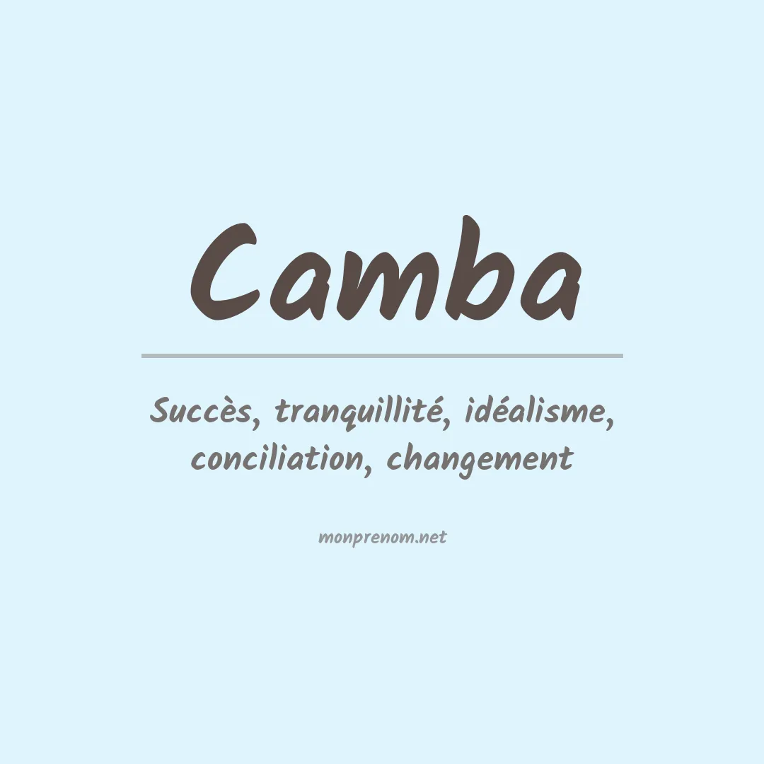 Prénom Camba
