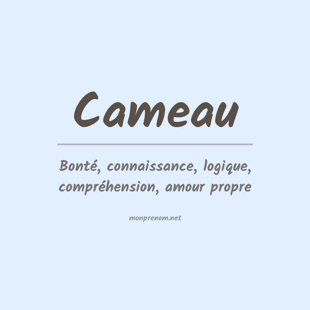 Signification du prénom Cameau