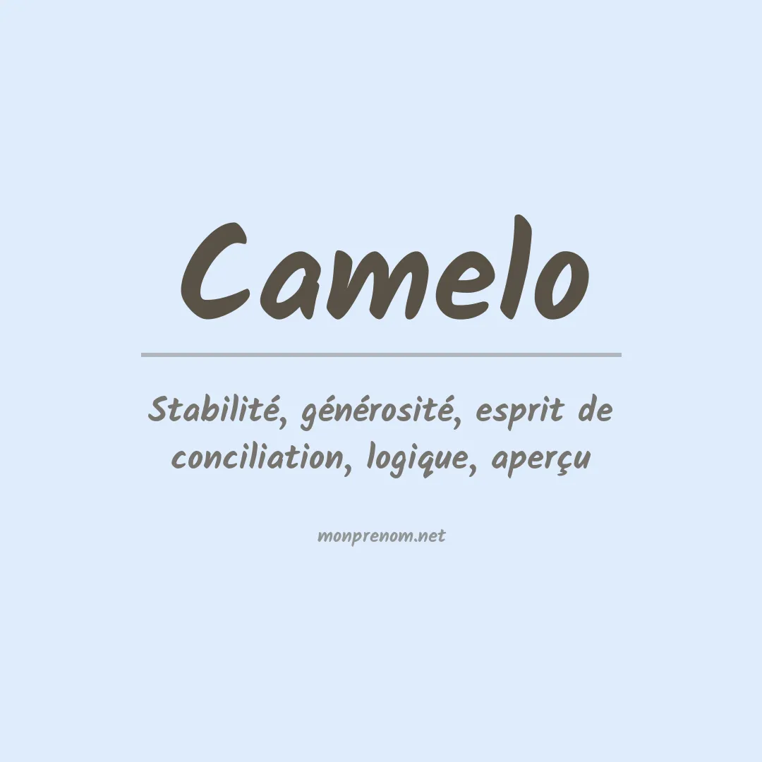 Signification du prénom Camelo