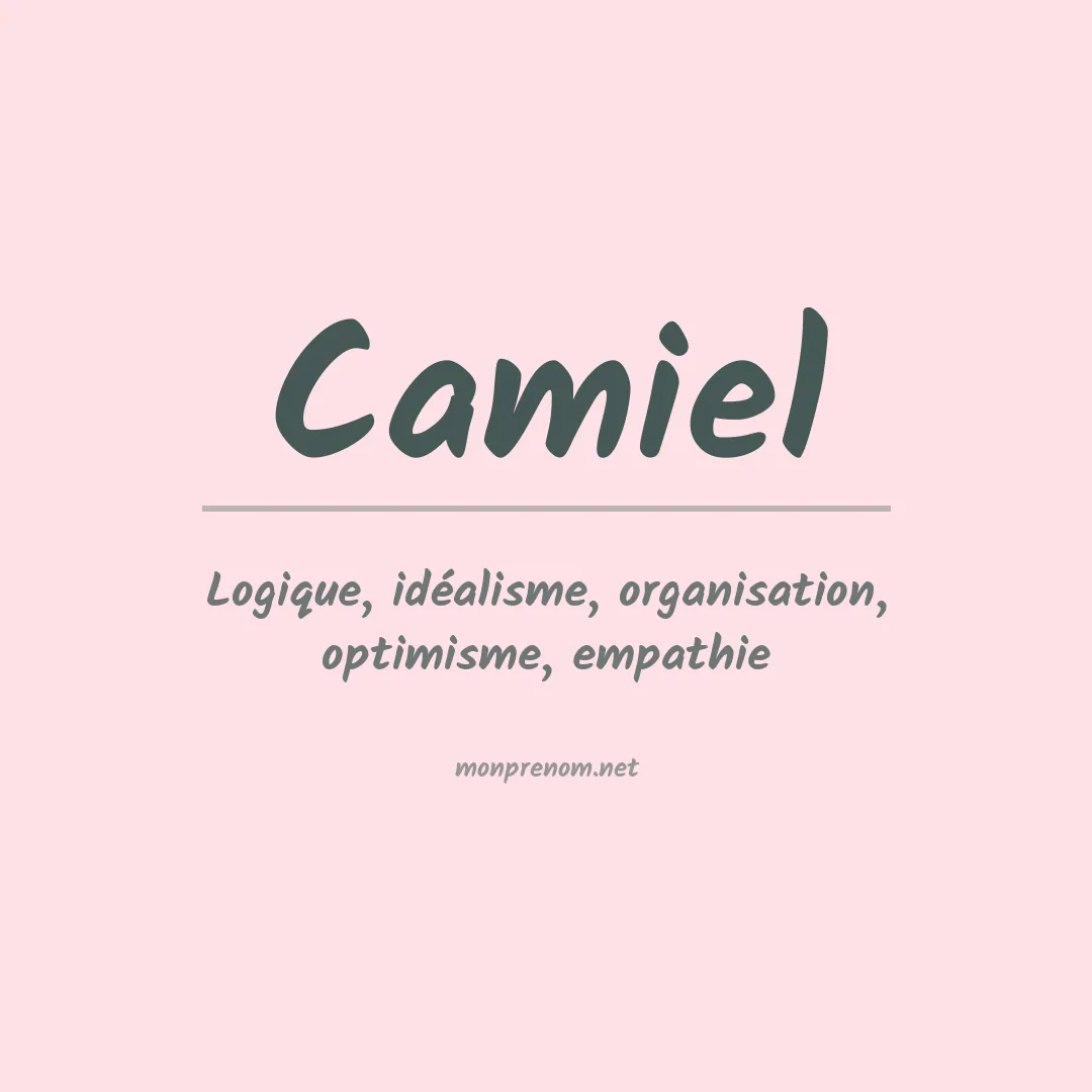Signification du prénom Camiel